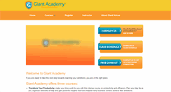 Desktop Screenshot of giantacademy.com