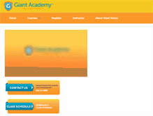 Tablet Screenshot of giantacademy.com